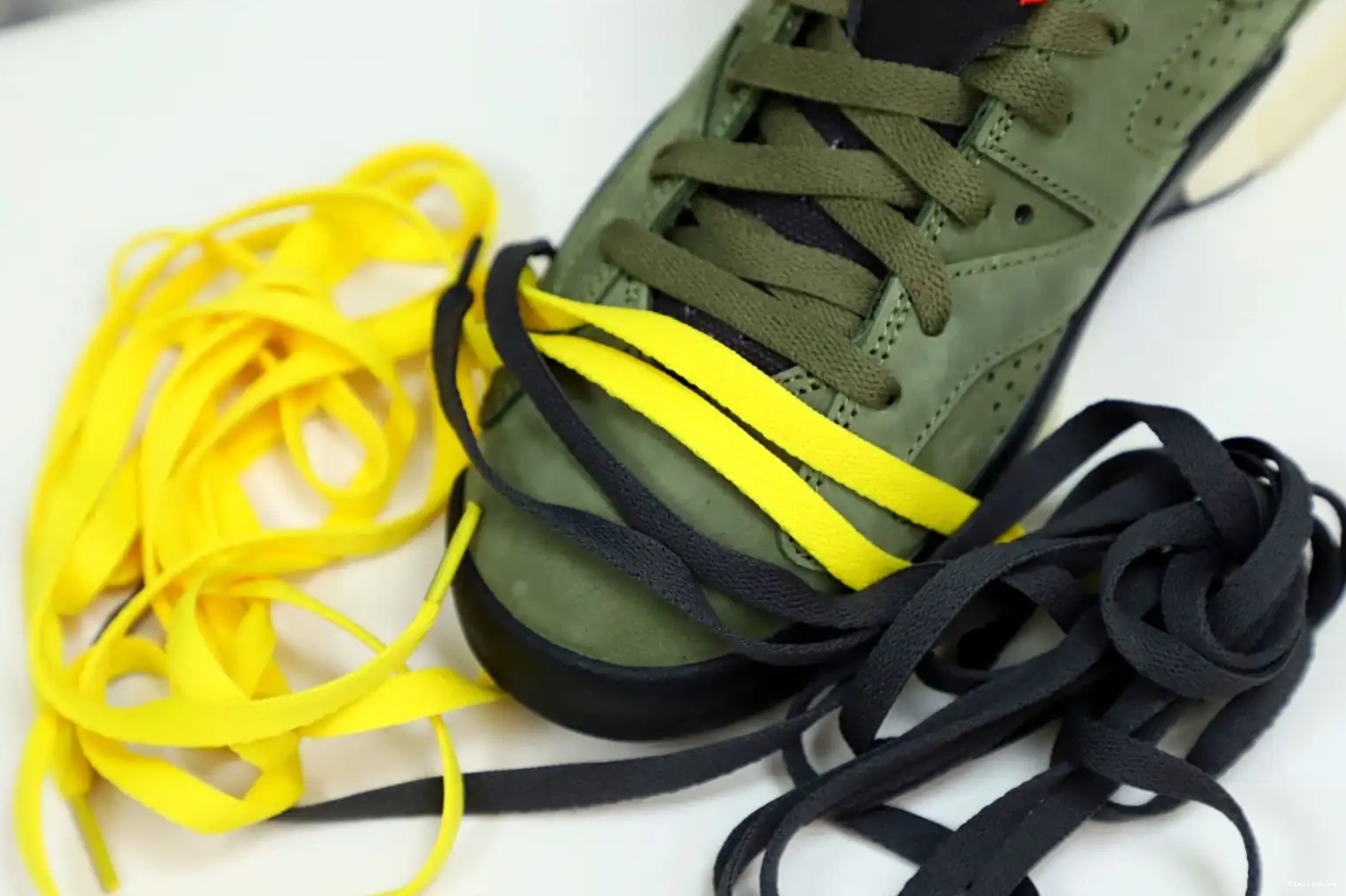 Kimikick TRAVIS RETRO JORDAN X AIR SCOTT 6 'OLIVE' 0521